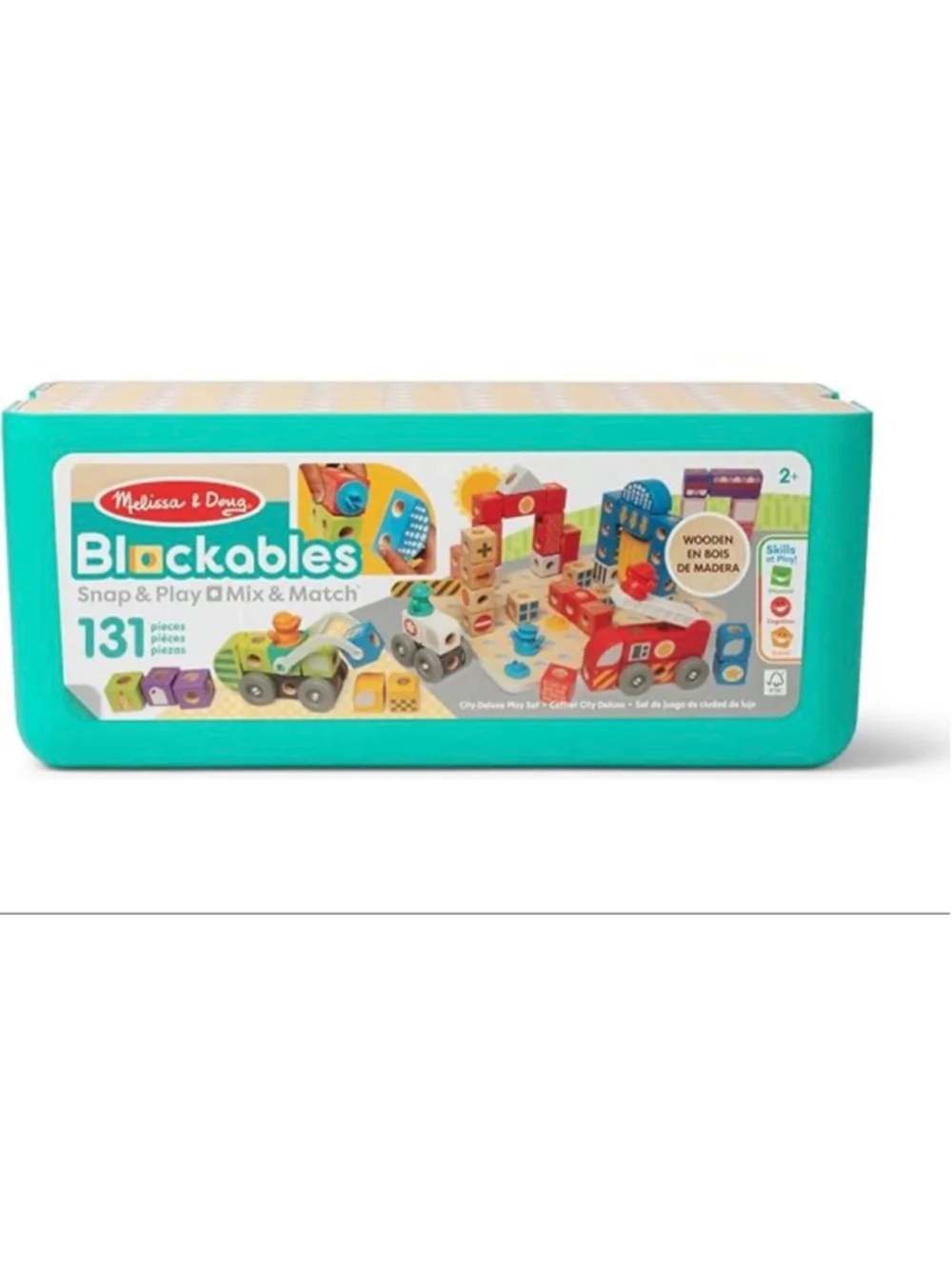 NEW Melissa & Doug Blockables Building Set One Size Green Red
